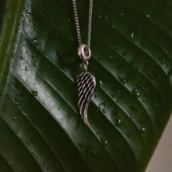 Sterling Silver Angel Wing Charm, 4 of 7