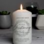 Personalised Christening Pillar Candle, thumbnail 4 of 8