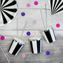 Striped Black Paper Party Cups, thumbnail 2 of 4