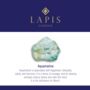 Men's Aquamarine And Lava Bead March Birthstone Bracelet, thumbnail 8 of 11