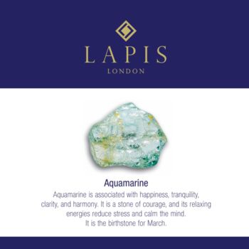 Men's Aquamarine And Lava Bead March Birthstone Bracelet, 8 of 11