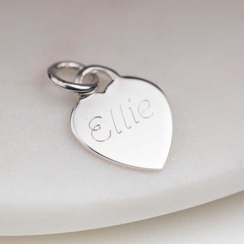 Personalised Children's Silver Heart Charm Bracelet, 3 of 6
