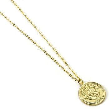 Manchester City Football Club Gold Finish Crest Necklace, 7 of 8