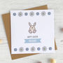 Floral Bunny Personalised Easter Card, thumbnail 1 of 4