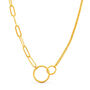 Contrast Chain Necklace With Infinity Pendant, thumbnail 4 of 4