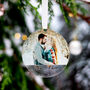 Personalised Photo First Christmas Engaged Decoration, thumbnail 8 of 9