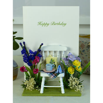 Birthday Garden Chair Personalised Card, 5 of 12