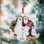 Personalised Christmas Penguin Family Decoration, thumbnail 2 of 2