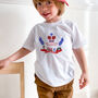 Hm King Charles Coronation T Shirt / Kids Baby Toddler, thumbnail 1 of 6