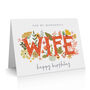 'Wonderful Wife' Birthday Card, thumbnail 1 of 2