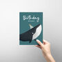 Cute Humpback Whale Birthday Card, thumbnail 2 of 4