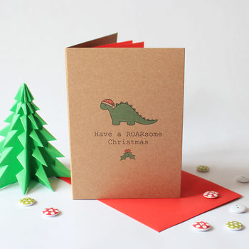Have A Roarsome Christmas Card, 2 of 5