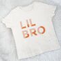 Orange Block Big Bro Lil Bro T Shirt Set, thumbnail 5 of 6