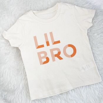 Orange Block Big Bro Lil Bro T Shirt Set, 5 of 6
