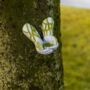 Garden Bird Feeder Hands Ornament Stone Grass Effect, thumbnail 3 of 12