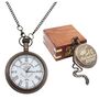 The Regent Custom Open Face Pocket Watch For Graduation Gift, thumbnail 1 of 11