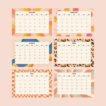 2025 Desk Calendar | Retro Vibes, 2 of 5