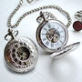 Engraved Twin Opening Pocket Watch Antique Swirl Design, thumbnail 1 of 3