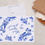 Blue Floral Thank You A6 Postcard Pack, thumbnail 3 of 3