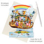 Noah's Ark Pop Up 3D Moving Swing Card, thumbnail 2 of 5