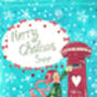 Jolly Post Box Christmas Card, thumbnail 2 of 3
