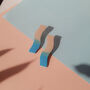 Wave | Polymer Clay Statement Earrings, thumbnail 1 of 7