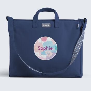 Personalised Painterly Design Kids Book Bag, 7 of 9