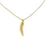 Gold Plated Fern Pendant, thumbnail 4 of 7