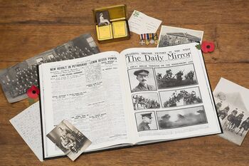 Ww1 Pictorial Personalised Deluxe War History Book, 2 of 8