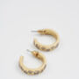 Gold Nightshade Hoop Earrings, thumbnail 3 of 7