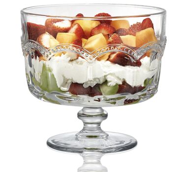 Glass Retro Style Trifle Bowl, 6 of 8
