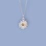 Tiny Daisy Necklace In Sterling Silver, thumbnail 3 of 12
