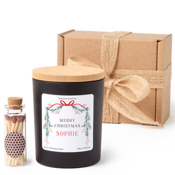 Personalised Christmas Candle Gift For Her With Name, 9 of 10
