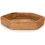 Set Of Two Hexagon Woven Rattan Serving Tray, thumbnail 7 of 7