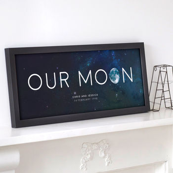 Personalised 'Our Moon' Special Date Print, 2 of 8