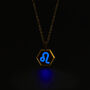 Leo Zodiac Glowing Pendant Necklace With Uv Keyring Torch, thumbnail 10 of 12