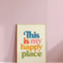This Is My Happy Place Multicolour Print, thumbnail 1 of 2