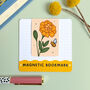 October Magnetic Birth Flower Bookmark Marigold, thumbnail 1 of 6