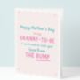 Cute Granny To Be Mothers Day Card, thumbnail 1 of 5