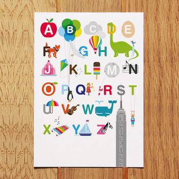 Illustrated Alphabet Print, 5 of 6