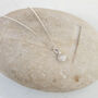 Silver Moonstone Necklace, thumbnail 1 of 5