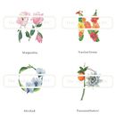 Botanical Art Large Flower Letter Print By The Botanical Abc ...
