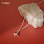 North Star Clear Cubic Zirconia Sterling Silver Pendant Necklace, thumbnail 2 of 6