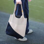 Colour Block Shoulder Shopper Tote Bag, thumbnail 3 of 10