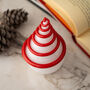 Hand Blown Glass Christmas Tree Sculpture – Forest Spiral Design, thumbnail 8 of 9