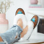 Sen Turquoise Sheepers Slippers, thumbnail 1 of 10