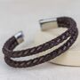 Leather Personalised Men's Bracelet, thumbnail 4 of 12