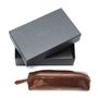 Personalised Teachers Leather Pencil Case. 'The Felice', thumbnail 1 of 12