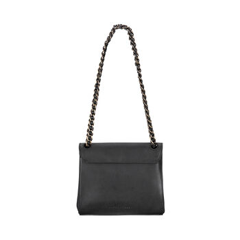 Women's Luxury Leather Chain Crossbody Handbag 'Perano', 5 of 12