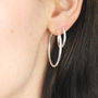 Everyday Sterling Silver Hoop Earrings, thumbnail 1 of 10